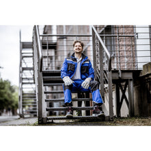 NITRAS SPLIT STAR+, cow split leather gloves, natural color / gray, EN 388 cotton | Pack (12 pairs)