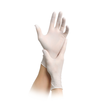 MaiMed-solution 100 white non-sterile, pf latex-free glove, white, 100 pieces/box