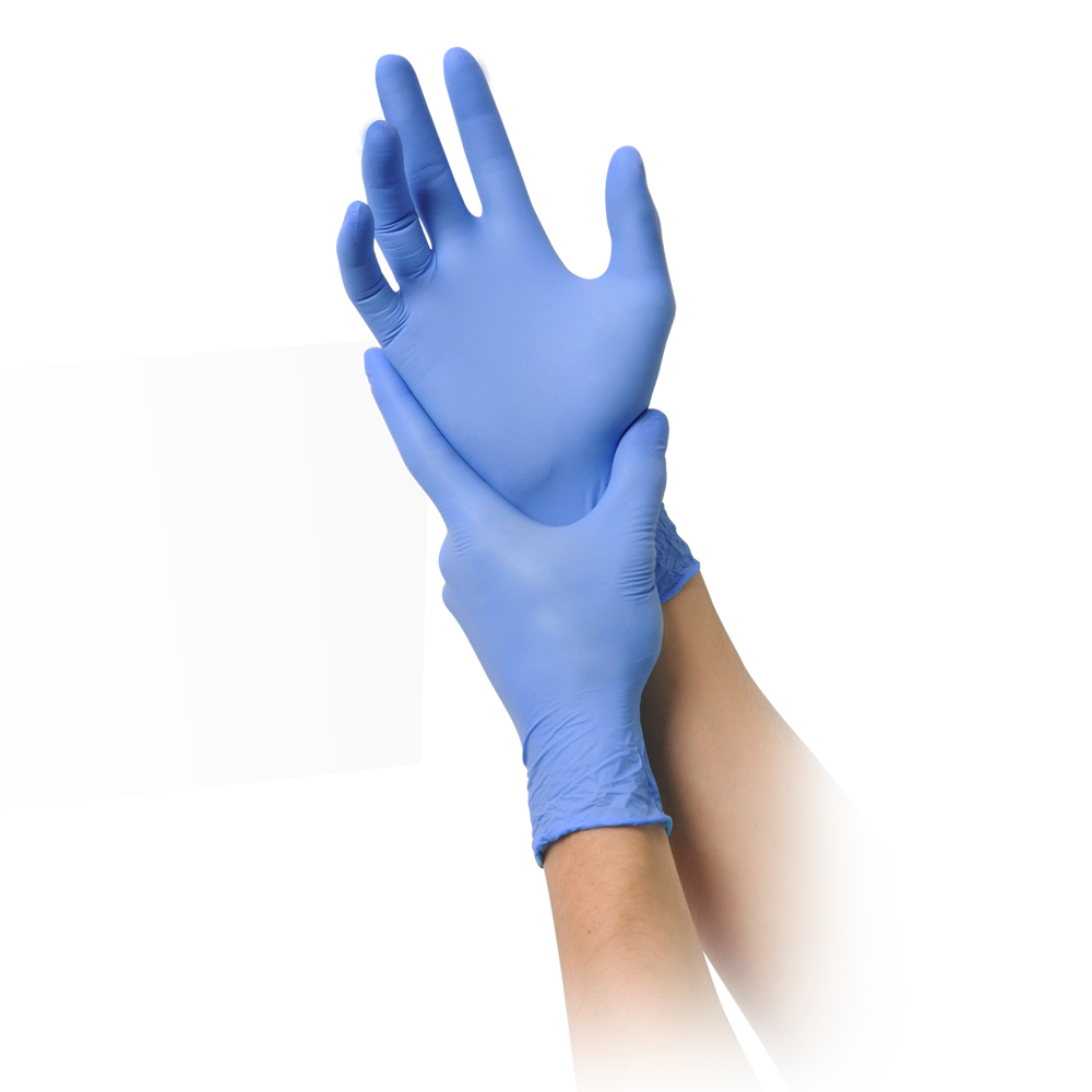 MaiMed-solution 100 latex-free gloves, blue violet, non-sterile powder-free, 100 pieces/box