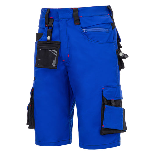 NITRAS MOTION TEX PRO FX, work trousers, short, royal blue / black