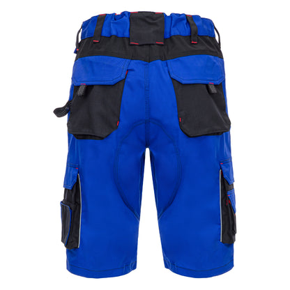 NITRAS MOTION TEX PRO FX, work trousers, short, royal blue / black