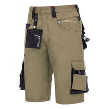 NITRAS MOTION TEX PRO FX, work trousers, short, khaki / black
