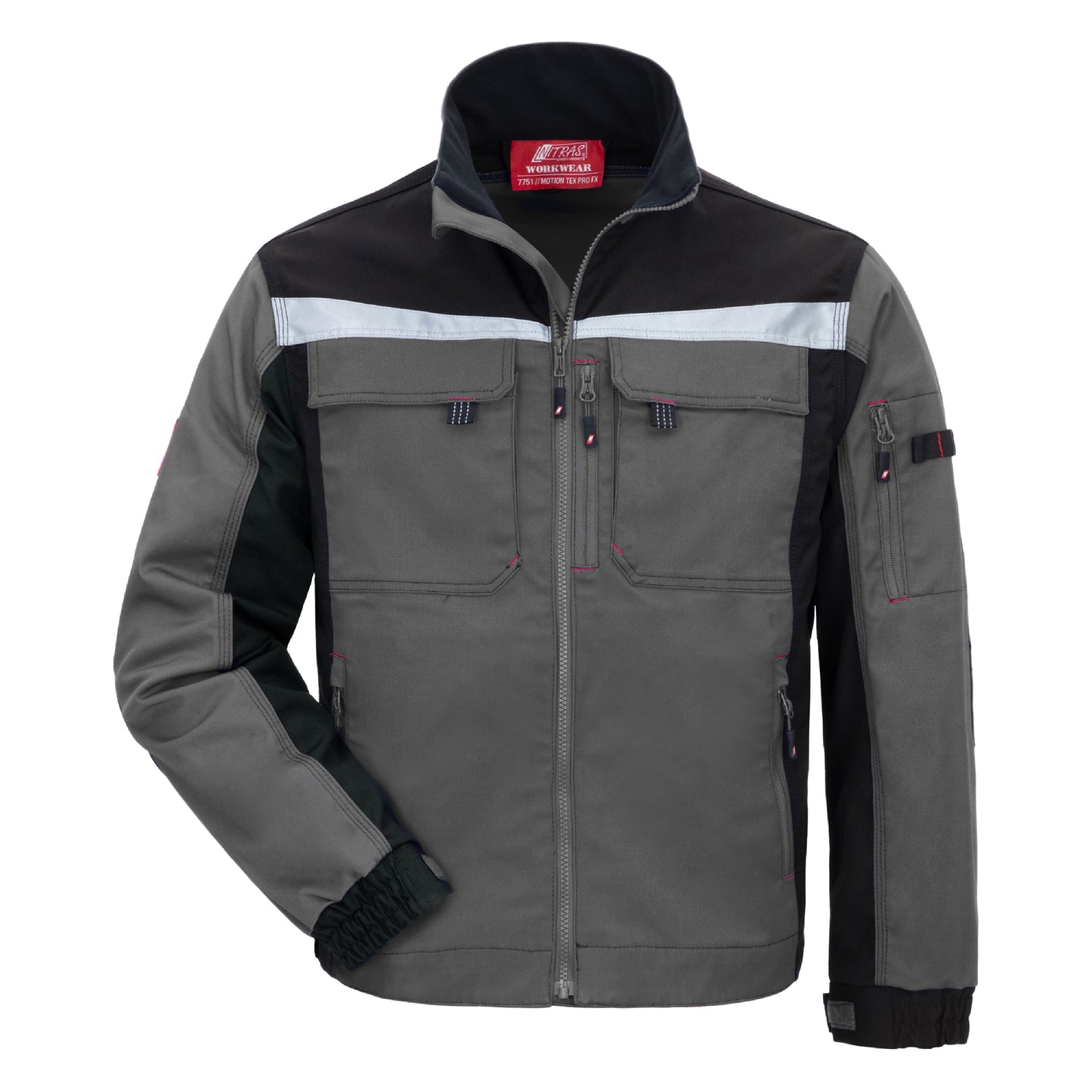 NITRAS MOTION TEX PRO FX, work jacket, gray / black