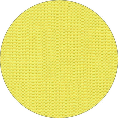 A yellow, round object with a textured, repeating grid pattern on the surface, similar to the high-quality tissue of the "ROYAL Collection" tablecloth from PAPSTAR GmbH, with small, raised squares evenly arranged.