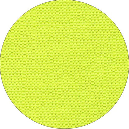 A close-up of the PAPSTAR tablecloth, Tissue "ROYAL Collection" from PAPSTAR GmbH shows its round, yellow surface with small, raised knobs that highlight its high-quality tissue.