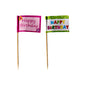 With the PAPSTAR GmbH decoration pick "Happy Birthday" toothpick flags (8 cm, pack of 20), you give your party treats a festive touch - fun, colorful decorations for any birthday party!.