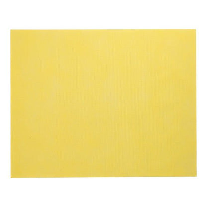 The Starpak 100 table sets, fabric-like, fleece "soft selection" (30x40 cm) in plain yellow offer an elegant table decoration or placemat, providing a stylish accent for any occasion. Depicted on a white background.