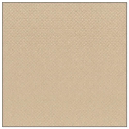 A square, slightly textured sand-colored napkin from the PAPSTAR 50 napkins "ROYAL Collection" (1/4 fold, 40 x 40 cm) by PAPSTAR GmbH, depicted on a white background.