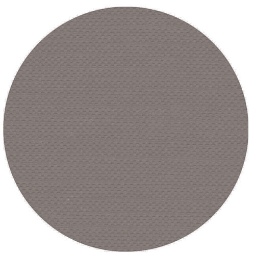On a white background is a continuous gray-brown circle with a subtle textured pattern reminiscent of the high-quality tissue of the "ROYAL Collection" tablecloth from PAPSTAR GmbH.