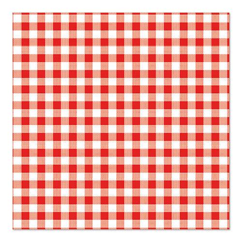 PAPSTAR 30 napkins, 3-ply (33x33 cm), from PAPSTAR GmbH, feature a red-white checkered design in classic picnic style and offer stylish accents as well as practical use for any occasion.
