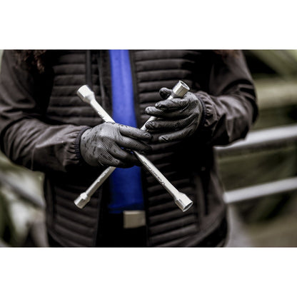 NITRAS TOUGH GRIP LIGHT, nitrile disposable gloves, black