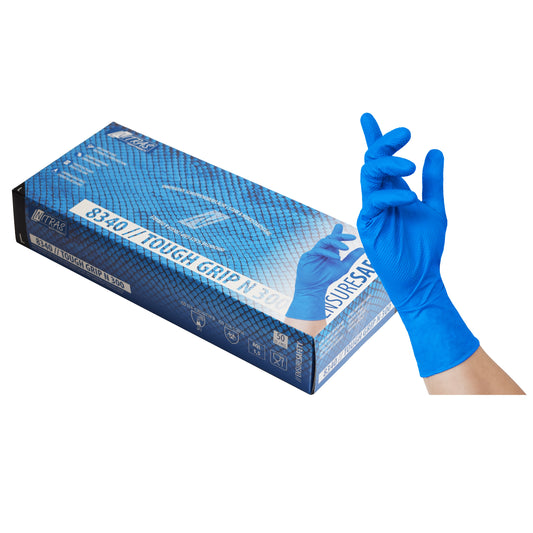 NITRAS TOUGH GRIP N 300, nitrile disposable gloves, blue