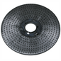 The Diversey Deutschland GmbH & Co. OHG pad holder (43 cm) for swingo 3500 is a round, black plastic floor pad holder with a textured surface, short bristles, and a central hole for attaching cleaning and polishing pads. The package contains 1 piece.