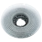 A round, gray scrubbing brush concrete wash (Ø 43 cm) from Diversey Deutschland GmbH & Co. OHG with dense, beveled bristles and a central black plastic holder. The top view shows the round bristle pattern. Package: 1 piece.