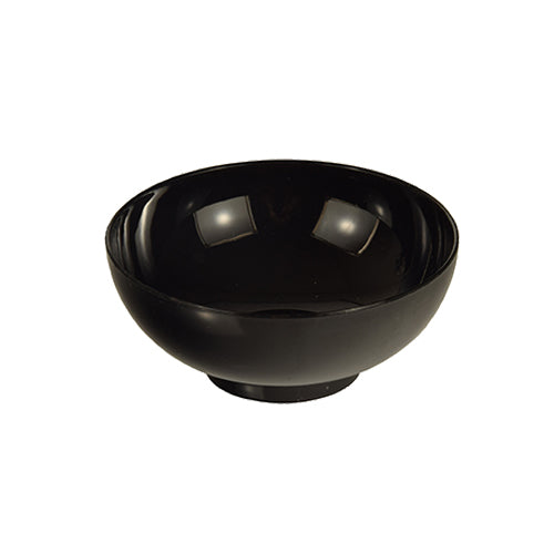 The PAPSTAR 50 finger food bowls from PAPSTAR GmbH are round, black glossy PS bowls, perfect for serving finger food at parties and events - here against a white background.