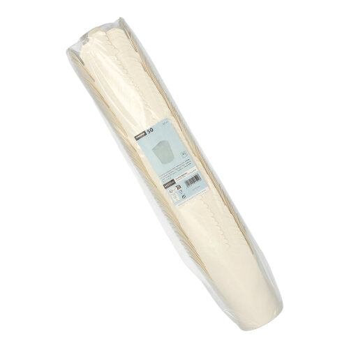 A pack of 50 square Starpak "To Go" snack boxes (550 ml) made of clear plastic with a blue-white label, perfect for meals or snacks on the go.