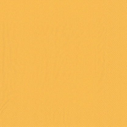 The 50 napkins in 2-ply 1/4-fold (40 x 40 cm) from PAPSTAR GmbH are solid yellow napkins with a subtly textured edge and middle section, creating a slight shading difference at the edges.