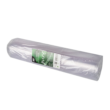 A pack of PAPSTAR 100 dome lids, PLA "pure" round lids (Ø 9.5 cm, height 4.5 cm, clear) from PAPSTAR GmbH is wrapped in transparent film and provided with a green-white food packaging label; the lids are stacked lying down.