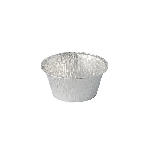 The Starpak 100 Aluminum Bowls round 0.12 l Ø 8.5 cm · 3.9 cm baking molds are small, round aluminum containers – ideal for environmentally friendly packaging of your culinary creations. Contains 100 pieces per pack.