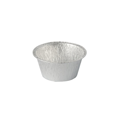 The Starpak 100 Aluminum Bowls round 0.12 l Ø 8.5 cm · 3.9 cm baking molds are small, round aluminum containers – ideal for environmentally friendly packaging of your culinary creations. Contains 100 pieces per pack.