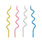 The PAPSTAR birthday candles "Spiral", assorted colors (12.5 cm, 12 pieces, PAPSTAR GmbH), are perfect as colorful decorations and birthday candles for any celebration.