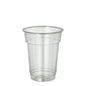 The Starpak 40 drinking cup "Hurricane" PET 0.2l (Ø 7.8cm · 9.7cm) crystal clear is depicted empty on a white background; the disposable cup has a conical shape and a rolled rim. 40-pack from Starpak.