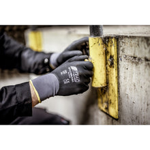 NITRAS SKIN FLEX 3D, assembly gloves, gray / black