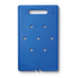 The Starpak cooling pack Gastro-Norm 1/1 (53 x 32.5 x 2.5 cm, blue) is a rectangular cooling pack with rounded corners, eight circular holes, a top handle, smooth surface, and embossed markings near the bottom edge.