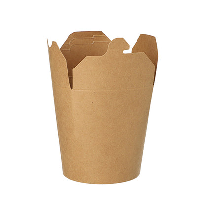 A PAPSTAR 25 snack boxes, cardboard rectangular brown from PAPSTAR GmbH stands open with four upright flaps, empty and against a white background.