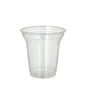 The PAPSTAR cold drink cup PLA "pure", crystal clear (Ø 9.5 cm, 9.59 cm | 80 pieces) from PAPSTAR GmbH is a clear, biodegradable cold drink cup - ideal for environmentally conscious refreshment on any plain white surface.