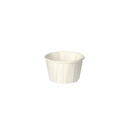 The PAPSTAR 250 dressing cup, paper "pure" round white by PAPSTAR GmbH is shown against a plain white background, highlighting its FSC-certified and sustainable cup properties.