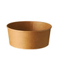 The PAPSTAR 50 salad bowls made of brown cardboard with PLA coating from PAPSTAR GmbH are round, unprinted bowls - perfect as an environmentally friendly and biodegradable option for salads.