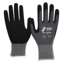 NITRAS FLEXIBLE FIT, assembly gloves, gray / black
