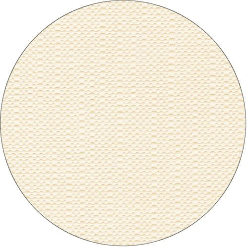 A flat, round, cream-colored object with a textured, nubby surface resembles the PAPSTAR tablecloth "ROYAL Collection" champagne (25 m x 1.18 m) from PAPSTAR GmbH. The background is solid white.