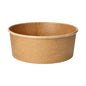 The PAPSTAR 50 salad bowls, made of brown cardboard with PLA coating from PAPSTAR GmbH, are round, biodegradable bowls - ideal as an environmentally friendly salad bowl for sustainable enjoyment.