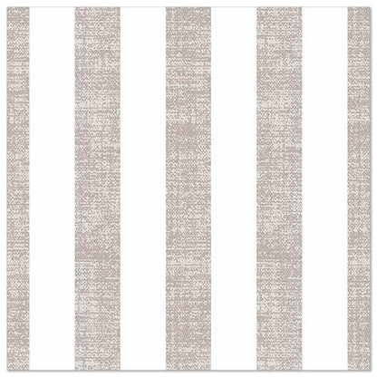 A square pattern with alternating vertical, textured light grey and solid white stripes, inspired by the 50 napkins "ROYAL Collection" 1/4-fold 40 x 40 cm grey by PAPSTAR GmbH.