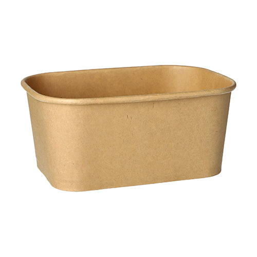 The PAPSTAR 25 packaging cups from PAPSTAR GmbH is a brown, rectangular paper container with rounded corners – perfect for those seeking eco-friendly packaging.