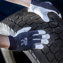 NITRAS TROPIC, mechanic gloves, gray / dark blue