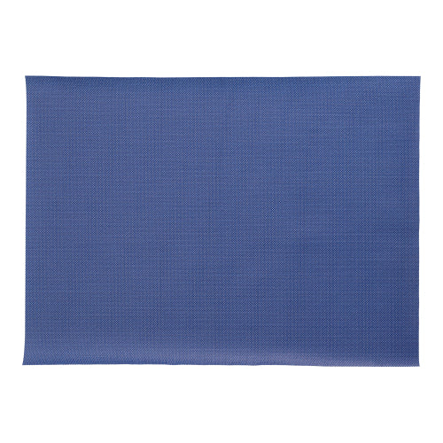A rectangular blue table mat from PAPSTAR GmbH from the "soft selection plus" series, made of fabric-like fleece (30 x 40 cm), with a subtle woven structure, depicted on a white background.