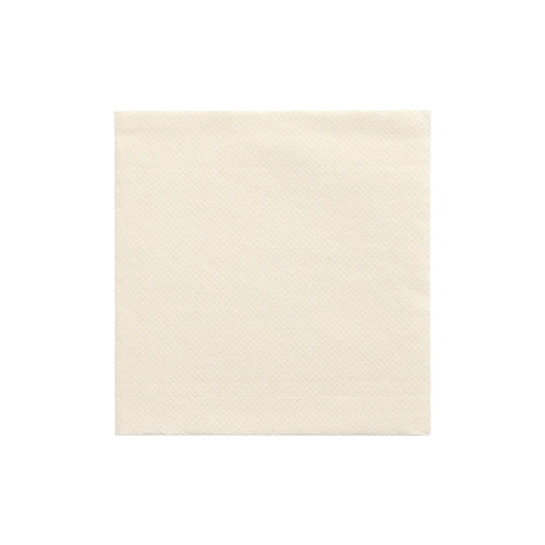 A PAPSTAR napkin 1/4-fold, 24x24 cm from the "DAILY Collection" (pack of 20) in champagne by PAPSTAR GmbH is unused and centered on a white background, highlighting its elegant appearance.