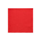 A single PAPSTAR napkin 1/4-fold, 24x24 cm red napkin from the "DAILY Collection" (20 pieces) of PAPSTAR GmbH lies flat on a white surface.