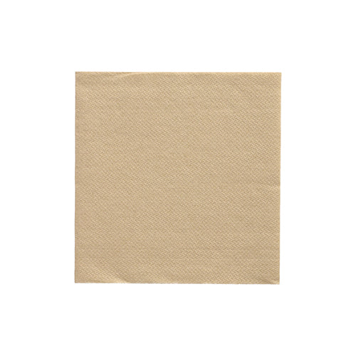 A single PAPSTAR napkin (1/4 fold, 24x24 cm, sand) from the "DAILY Collection" of PAPSTAR GmbH, depicted flat on a white background.