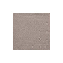 Abgebildet ist eine einzelne graue PAPSTAR Serviette 1/4-Falz, 24x24 cm aus der "DAILY Collection" (PAPSTAR GmbH), flach liegend auf weißem Grund. Die quadratische Serviette weist ein dezentes Strukturmuster auf.