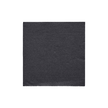 A single PAPSTAR napkin 1/4-fold, 24x24 cm black from the "DAILY Collection" (20 pieces), by PAPSTAR GmbH, is presented against a white background - ideal for stylish table decorations.