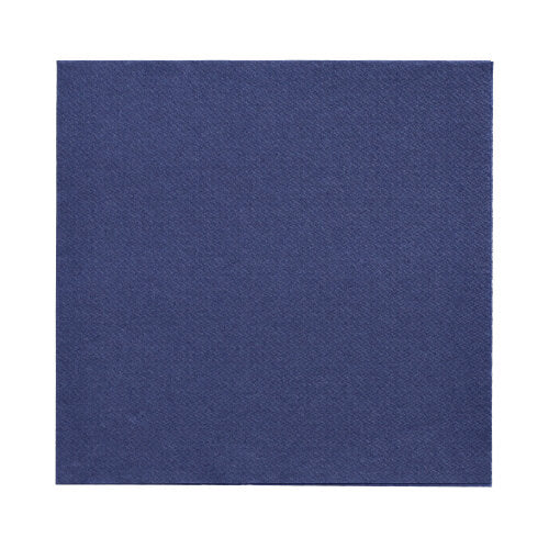 Pictured are 150 napkins "DAILY Collection" 1/4-fold, 32 x 32 cm, solid dark blue, by PAPSTAR GmbH on a white background.