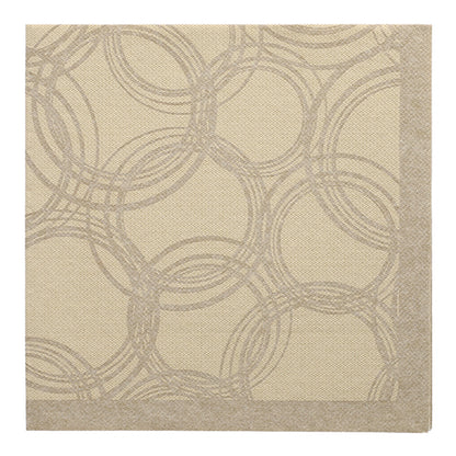 The PAPSTAR 50 napkins "ROYAL Collection" 1/4-fold napkins (40 x 40 cm, sand) from PAPSTAR GmbH are characterized by an elegant, subtle design and a firm border for a noble table setting.