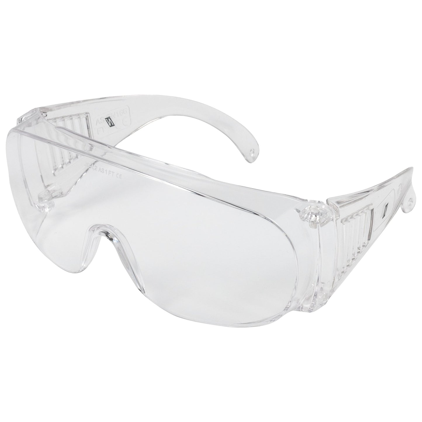 NITRAS VISION PROTECT BASIC, temple glasses, transparent, EN 166 plastic | Pack (12 pieces)
