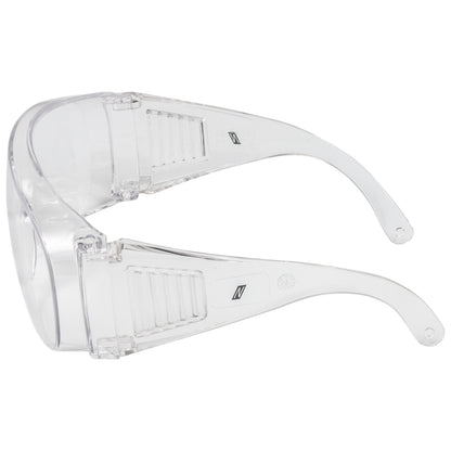 NITRAS VISION PROTECT BASIC, temple glasses, transparent, EN 166 plastic | Pack (12 pieces)