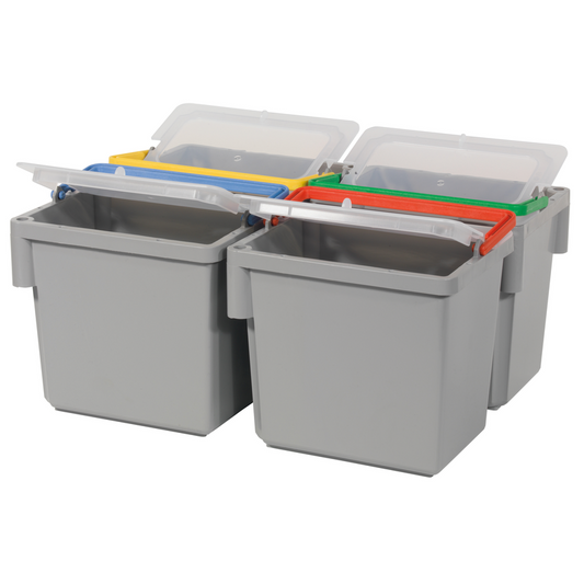 Numatic swivel 4-liter bucket, gray with color-coded handle