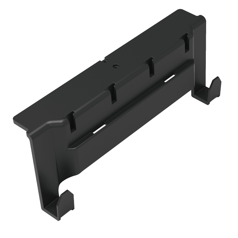 Numatic toolbar with 2 hooks and four T-slots, for attaching handle holder, hooks or T | Pack (1 piece) 